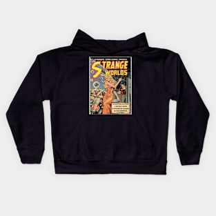 Strange Worlds No 4 Vintage Restored Version Kids Hoodie